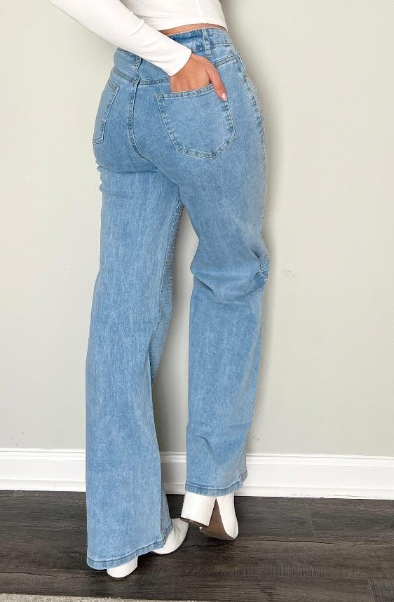 All Over Rhinestone Jeans - Stadium Styles