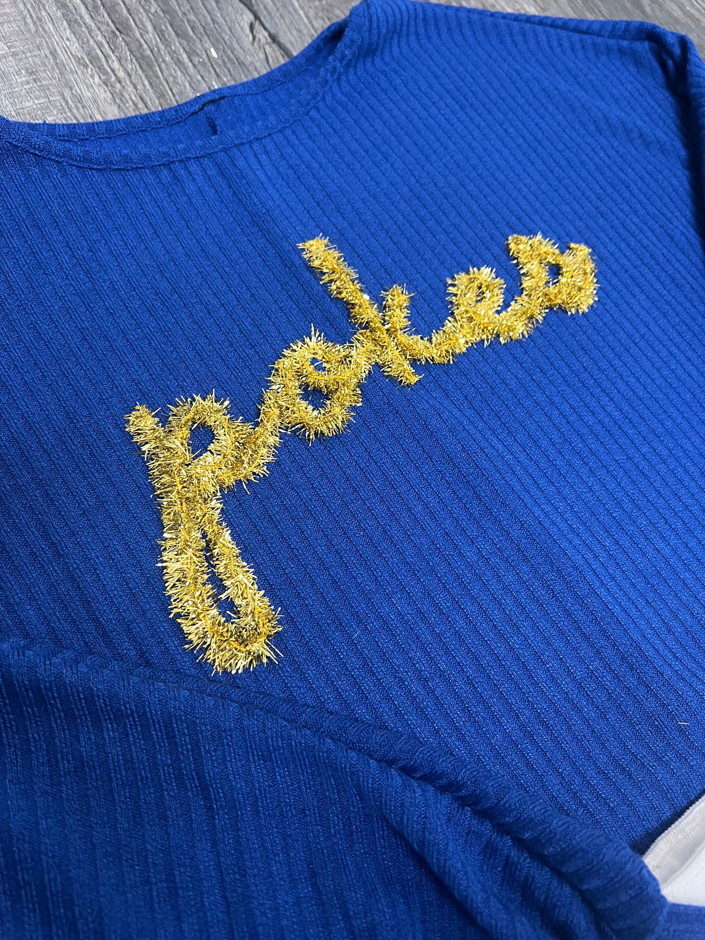 Pokes Blue Long Sleeve Top - Stadium Styles