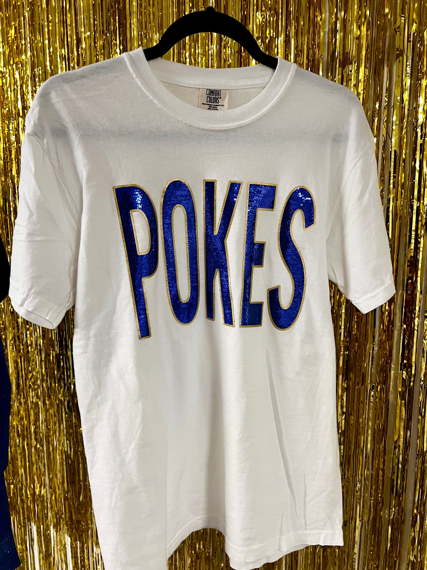 Sequin POKES Tee