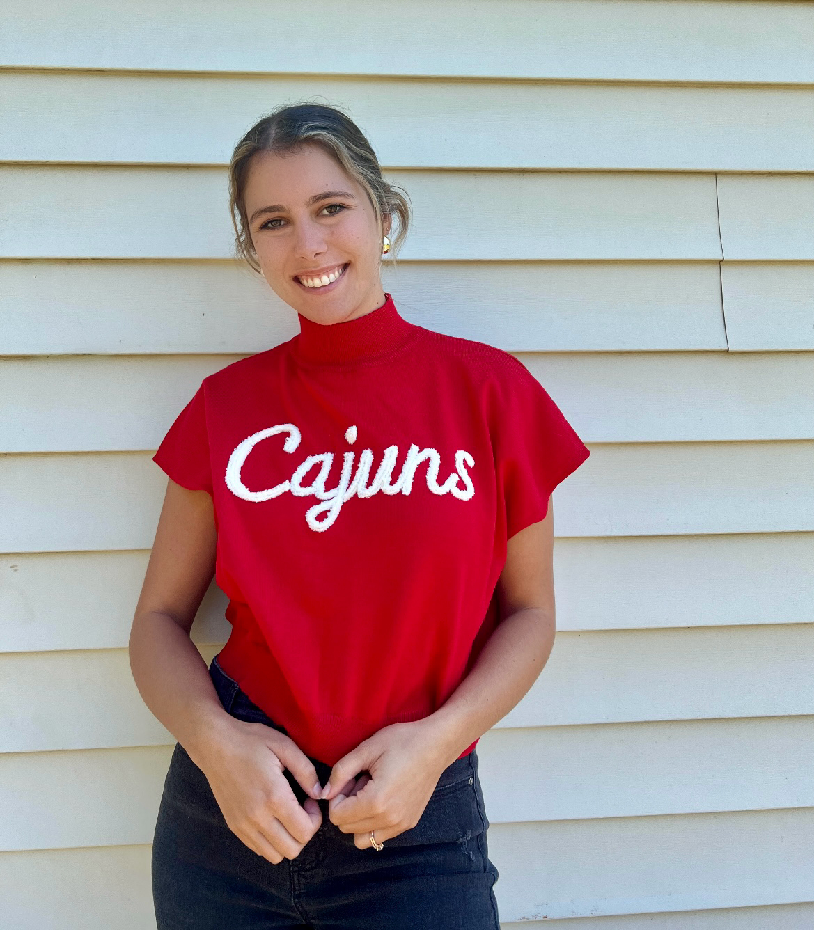 Cajuns Red Boxy Short Sleeve - Stadium Styles