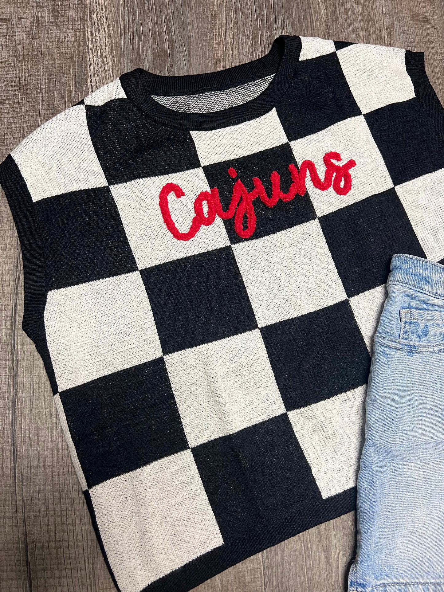 Cajuns Checkered Top