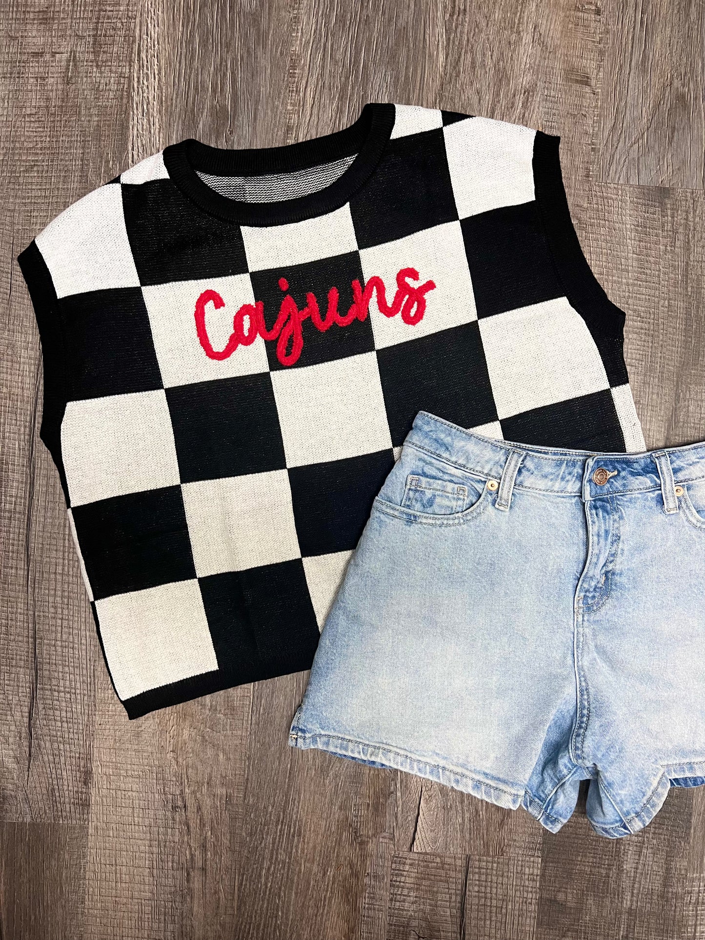 Cajuns Checkered Top