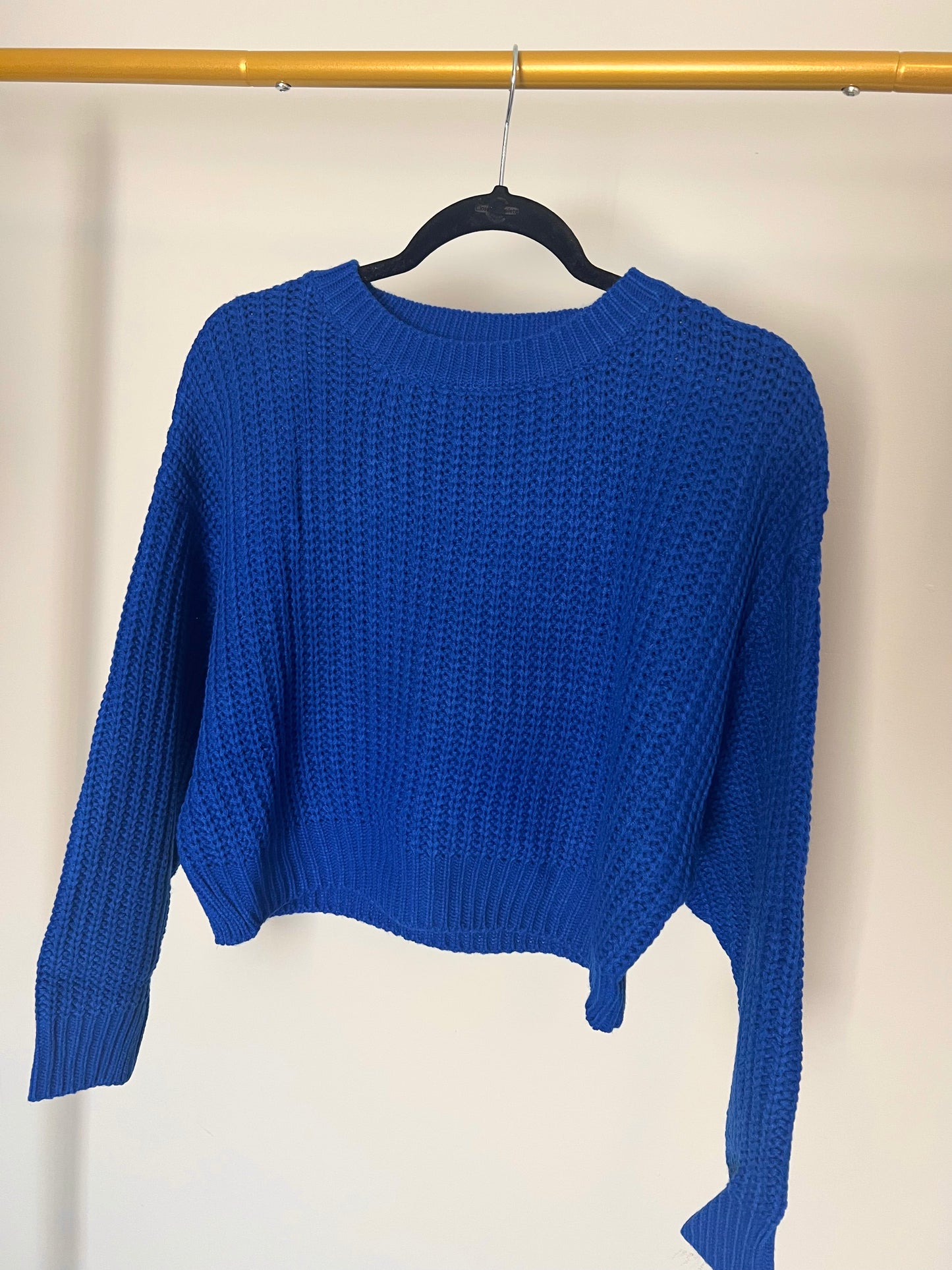 Blue Boxy Sweater- Customizable