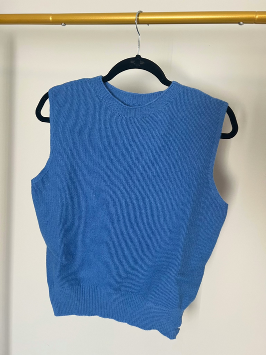 Blue Sweater Tank- Customizable