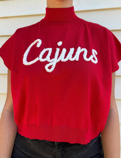 Cajuns Red Boxy Short Sleeve - Stadium Styles