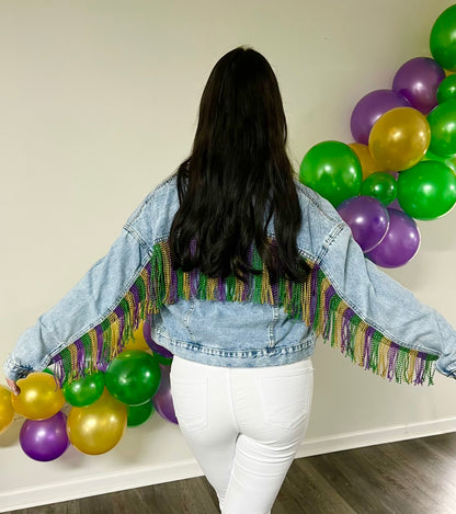 Mardi Gras Jean Jacket