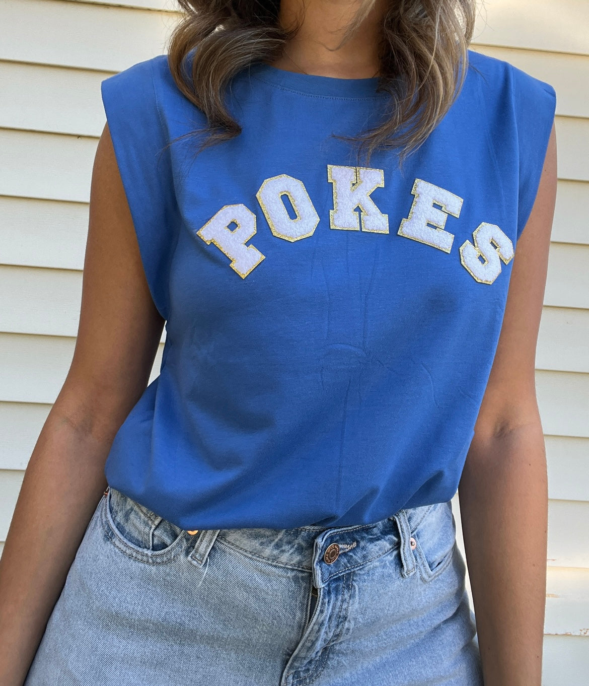 Pokes Chenille Letter Tank