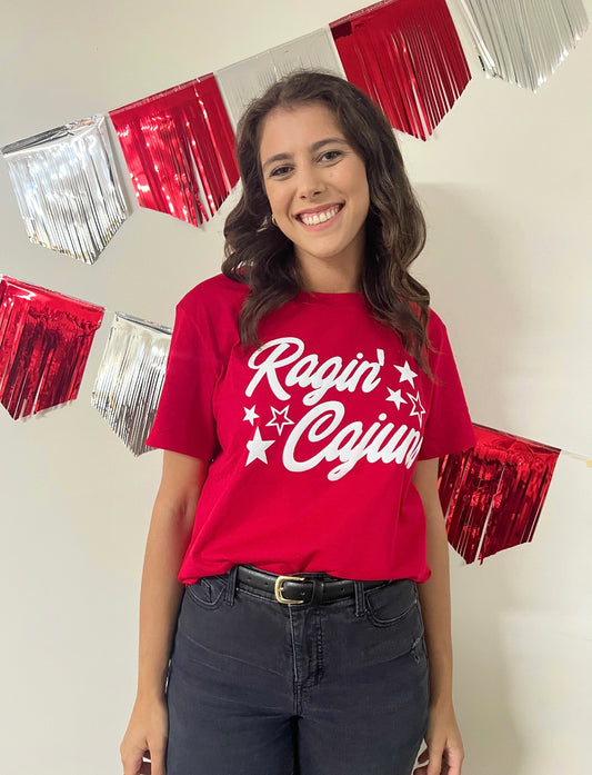 Ragin' Cajuns Puff Tee