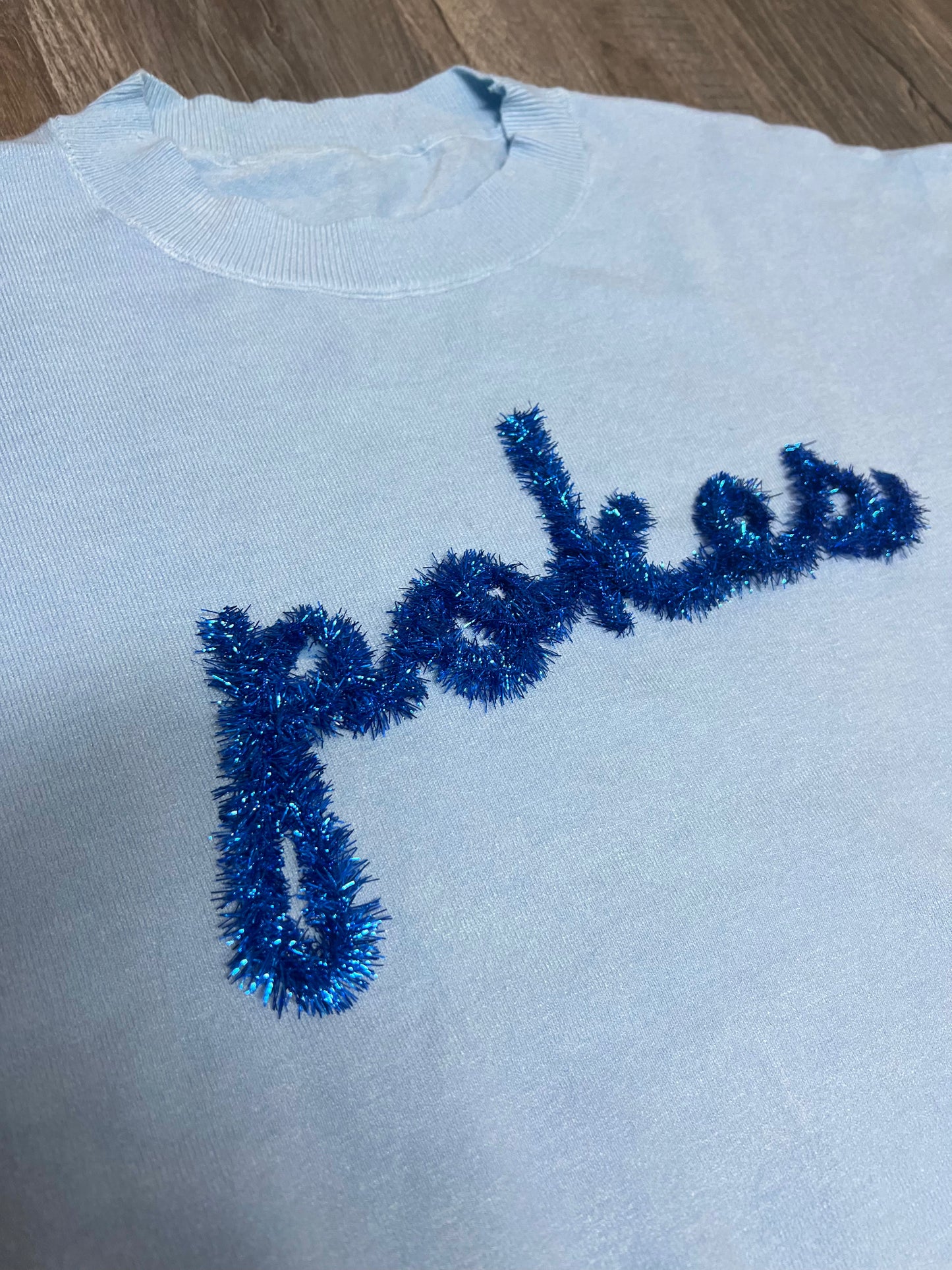 Pokes Light Blue Short Sleeve Top