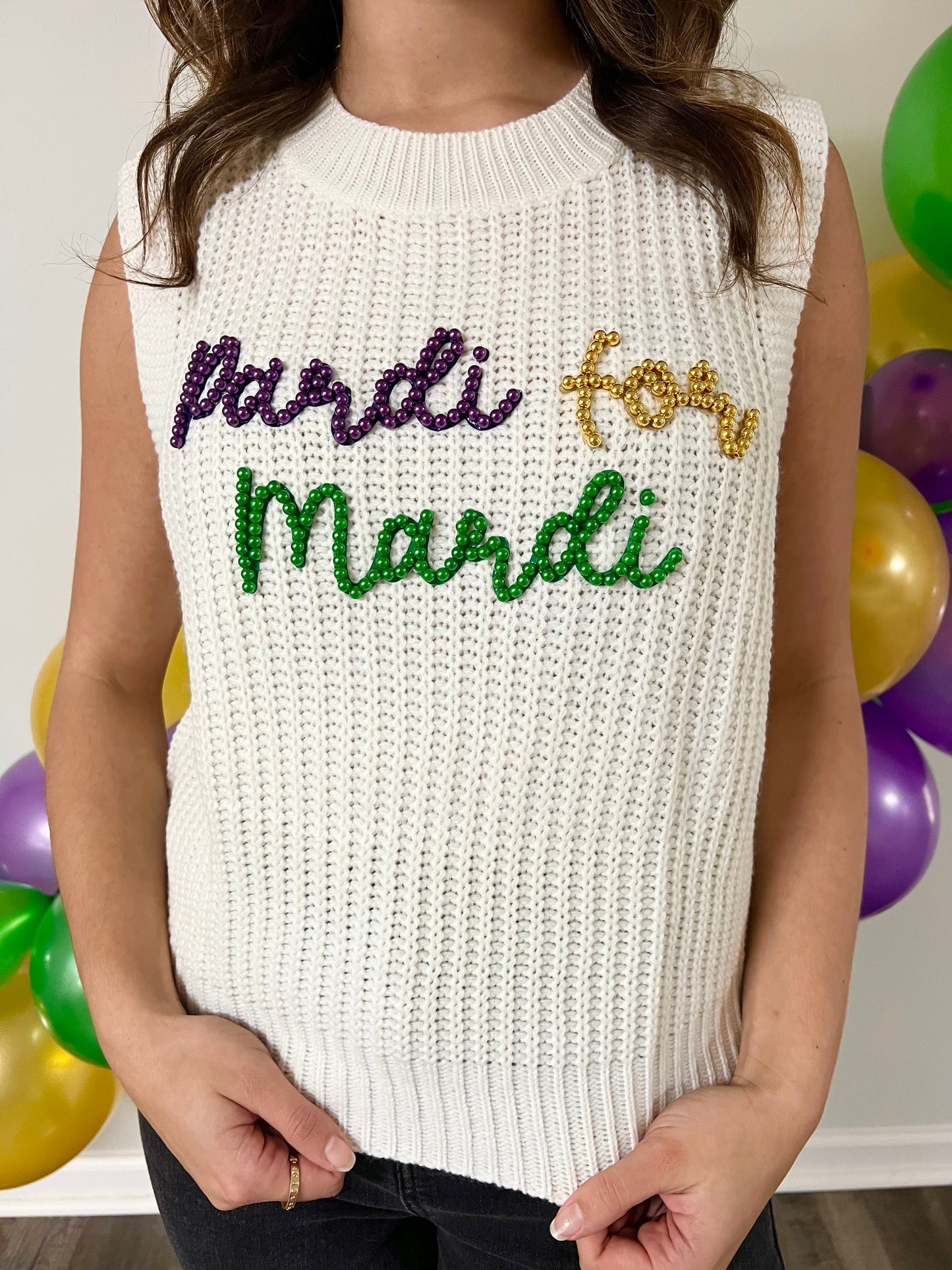 Pardi for Mardi Sweater Tank