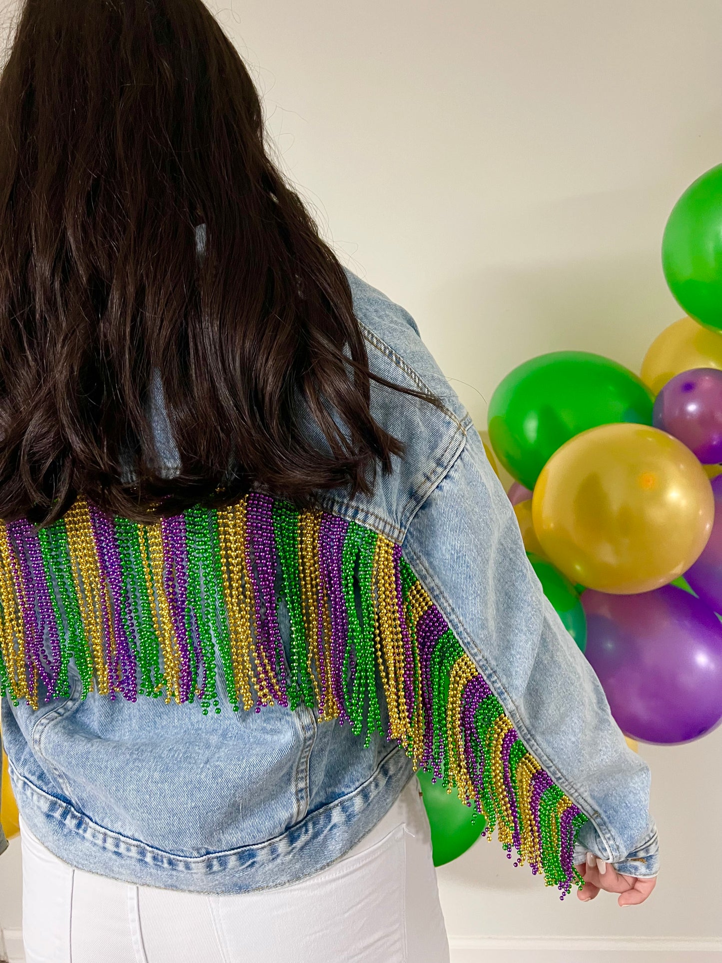 Mardi Gras Jean Jacket