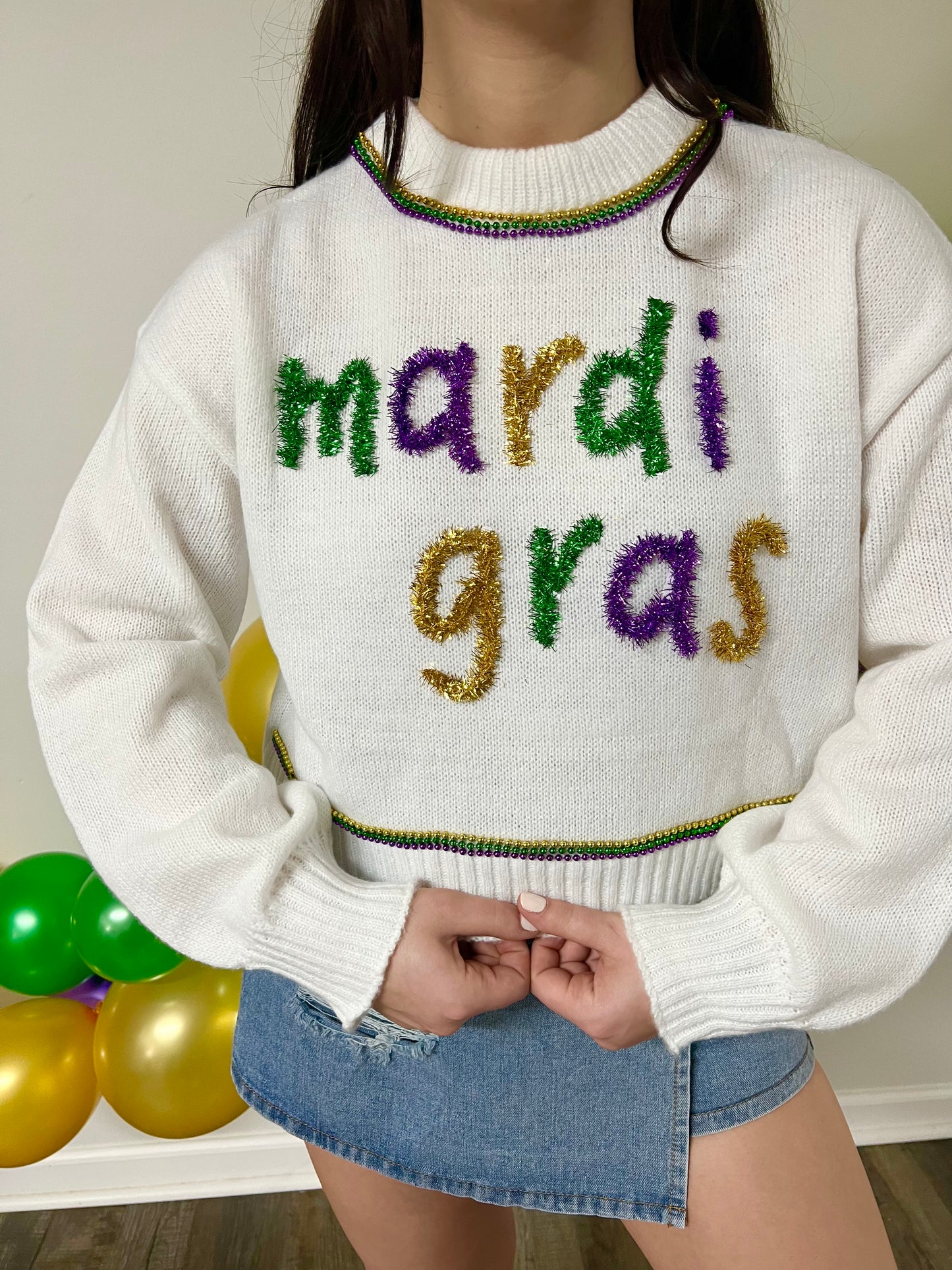 The Mardi Gras Sweater