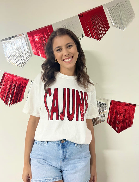 Sequin CAJUNS Tee