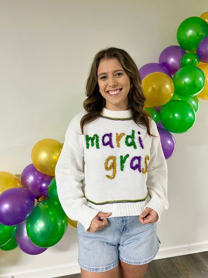 The Mardi Gras Sweater