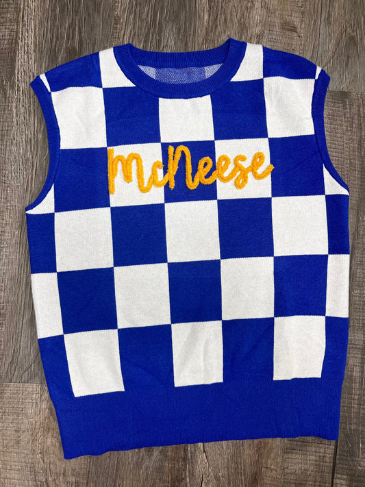 McNeese Checker Top
